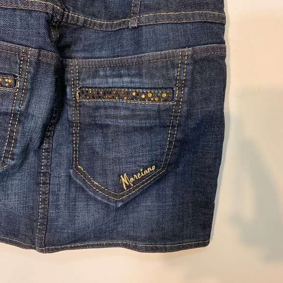 Marciano Denim Mini Jeans Skirt Size 28 - Picture 3 of 10